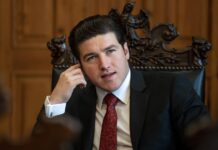 El Gobernador del estado de Nuevo León, Samuel García