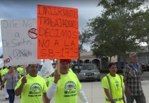 Más de una decena de organizaciones de Los Ángeles se sumaron este martes a la caravana que recorrerá a partir de este viernes de California a Florida en protesta contra las políticas antiinmigrantes del gobernador de ese estado, el republicano Ron DeSantis.