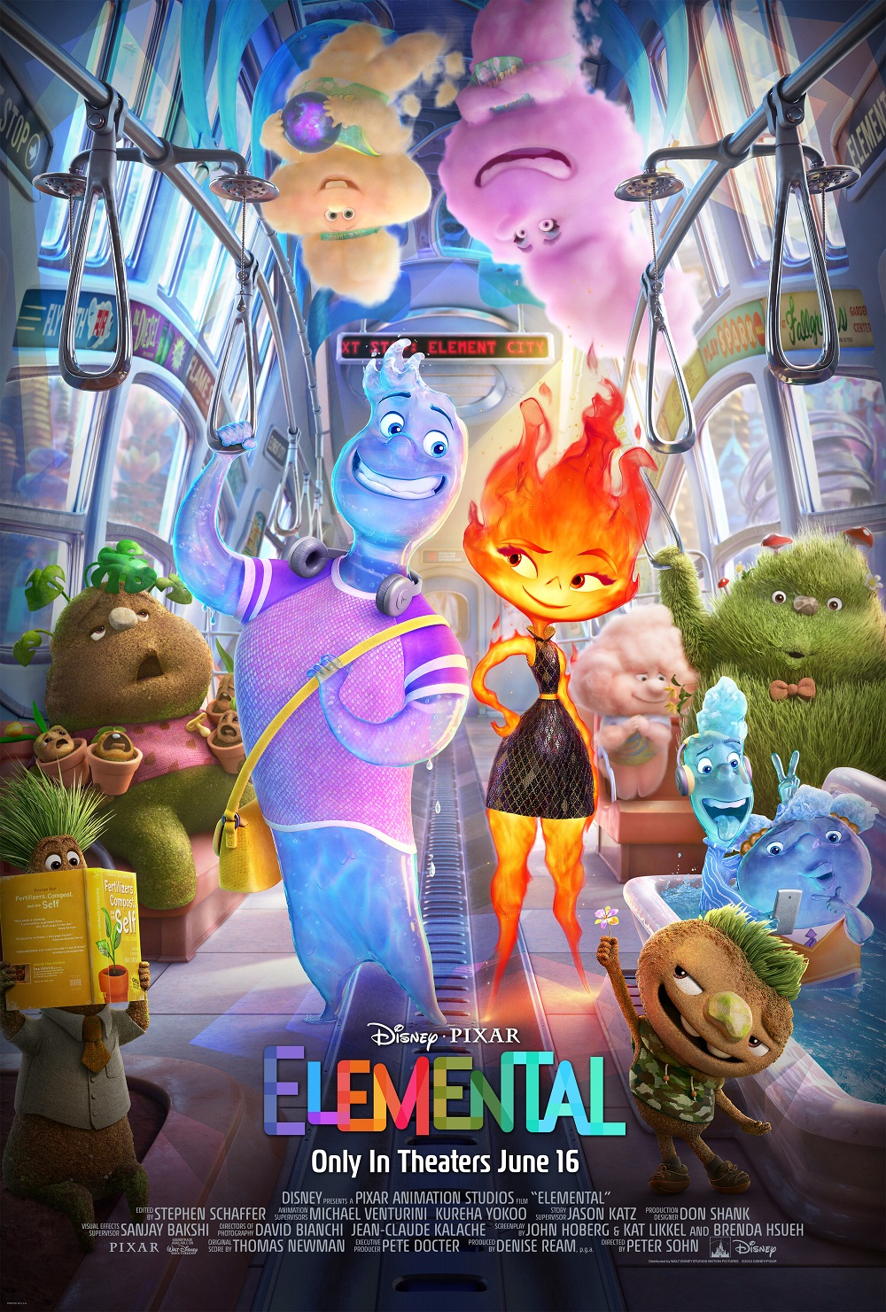 La portada de la pel&iacute;cula animada, &ldquo;Elemental&rdquo;.