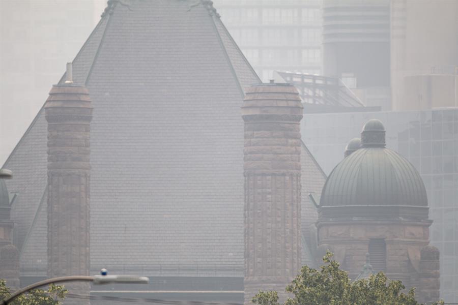 humo de los incendios forestales de la provincia de Quebec (2)