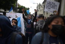 Estudiantes de Guatemala se manifestaron. Elecciones