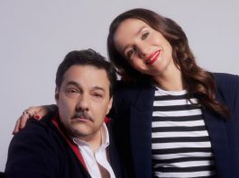 Fernán Mirás, director de la película "Casi muerta”, y la protagonista, Natalia Oreiro