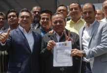Oposición registra a alianza ante autoridad electoral para comicios de 2024 en México Los dirigentes de los partidos políticos Revolucionario Institucional