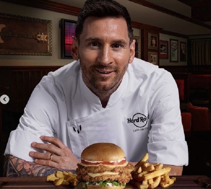 Messi se alía con el Hard Rock. Messi