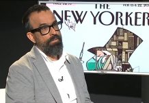 El dibujante español Sergio García firma de nuevo la portada de la revista The New Yorker El ilustrador español Sergio García Sánchez (Guadix, 1967) volvió a ser el elegido por la emblemática publicación neoyorquina The New Yorker para dibujar su portada de julio, donde aparece una joven con un libro, sentada en las escaleras de la sede de la biblioteca pública de la Quinta Avenida y bajo uno de los leones que custodian el edificio y que trata de leer la obra que sostiene la chica.