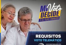 Para los ecuatorianos fuera del territorio de Ecuador, en cualquiera de las jurisdicciones electorales, incluyendo Estados Unidos, la Votación Telemática será la única modalidad de sufragio para el próximo 20 de agosto.