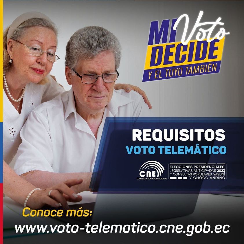 VOTACION TELEMATICA Para los ecuatorianos fuera del territorio de Ecuador, en cualquiera de las jurisdicciones electorales, incluyendo Estados Unidos, la Votación Telemática será la única modalidad de sufragio para el próximo 20 de agosto.