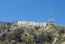 Hollywood presiona por nuevos contratos para proteger de la IA a artistas de videojuegos letrero de Hollywood,