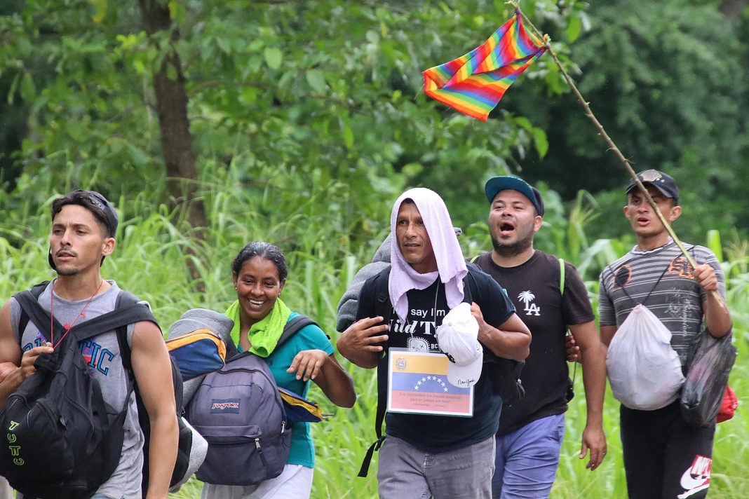 Desde el sur de México sale la primera caravana migrante de venezolanos hacía EE.UU.