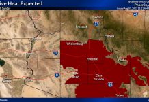 Phoenix, capital del estado de Arizona, experimentó una temperatura media de 39,3 grados celsius en julio, que se convirtió en el mes más caluroso de la historia del país, desde que se tienen registros, informó este martes en sus redes sociales el Servicio Meteorológico Nacional.