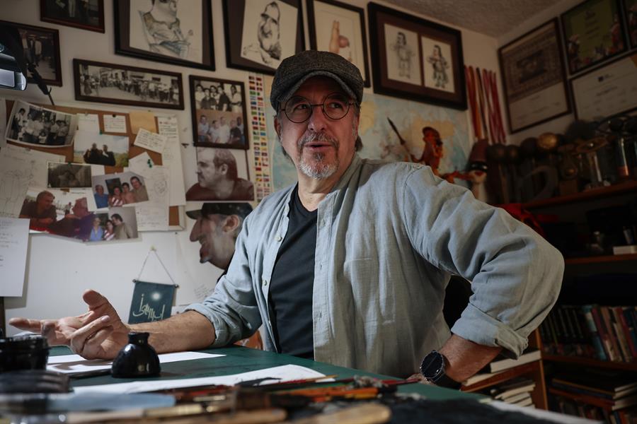 El caricaturista Ángel Boligán