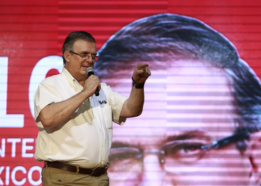 El excanciller mexicano y candidato presidencial del oficialismo Marcelo Ebrard