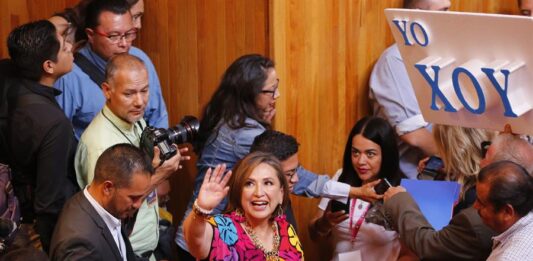 La precandidata presidencial del Frente Amplio por México, Xóchitl Gálvez