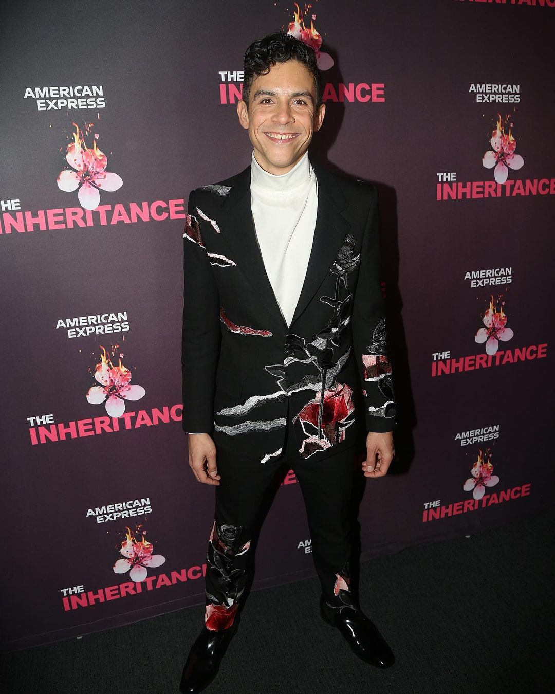 López en la noche de estreno de su obra, "The Inheritance", en Broadway.