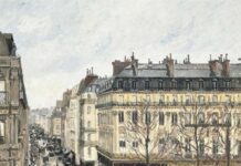Rue Saint-Honoré por la tarde Efecto de lluvia