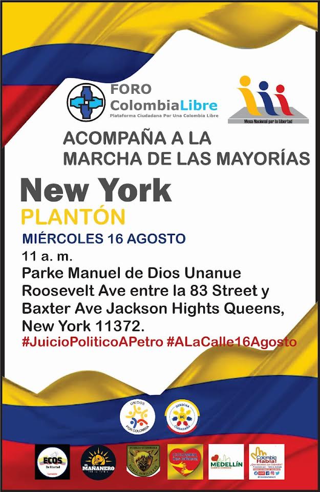 Entre los colombianos de Estados Unidos crece la inconformidad con el gobierno de Gustavo Petro y afirman que "no est&aacute; llevando al pa&iacute;s por un camino adecuado hacia el desarrollo, que brinde seguridad y que garantice la democracia e institucionalidad", por lo cual buscan su renuncia.