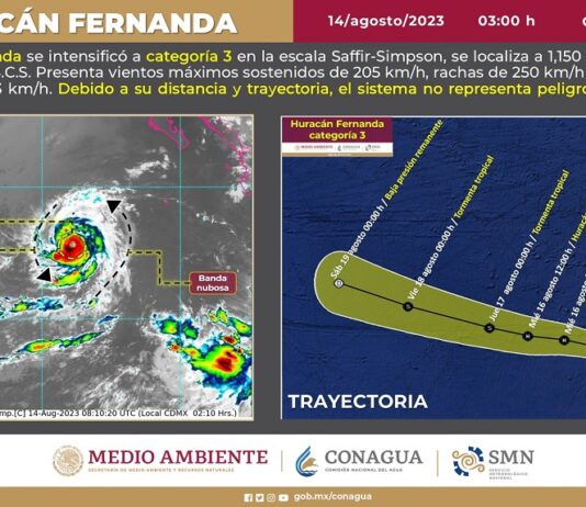 tormenta tropical Fernanda.