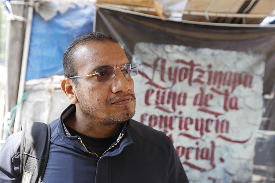 El abogado de los 43 jóvenes normalistas desaparecidos de Ayotzinapa, Vidulfo Rosales,