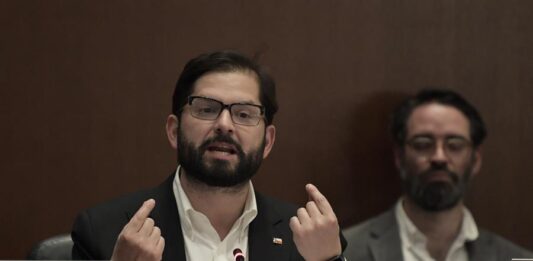 El presidente de Chile, Gabriel Boric
