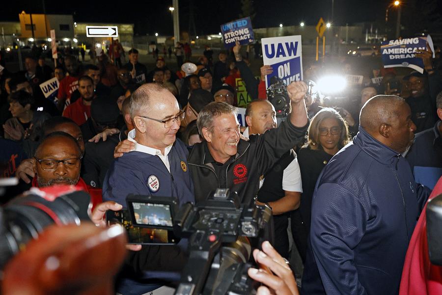 El presidente del sindicato United Auto Workers (UAW), Shawn Fain El presidente del sindicato United Auto Workers (UAW), Shawn Fain
