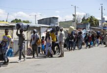 República Dominicana exhorta a haitianos indocumentados a regresar a su país Haitianos vigilados por miembros del Cuerpo Especializado en Seguridad Fronteriza Terrestre de República Dominicana (2)