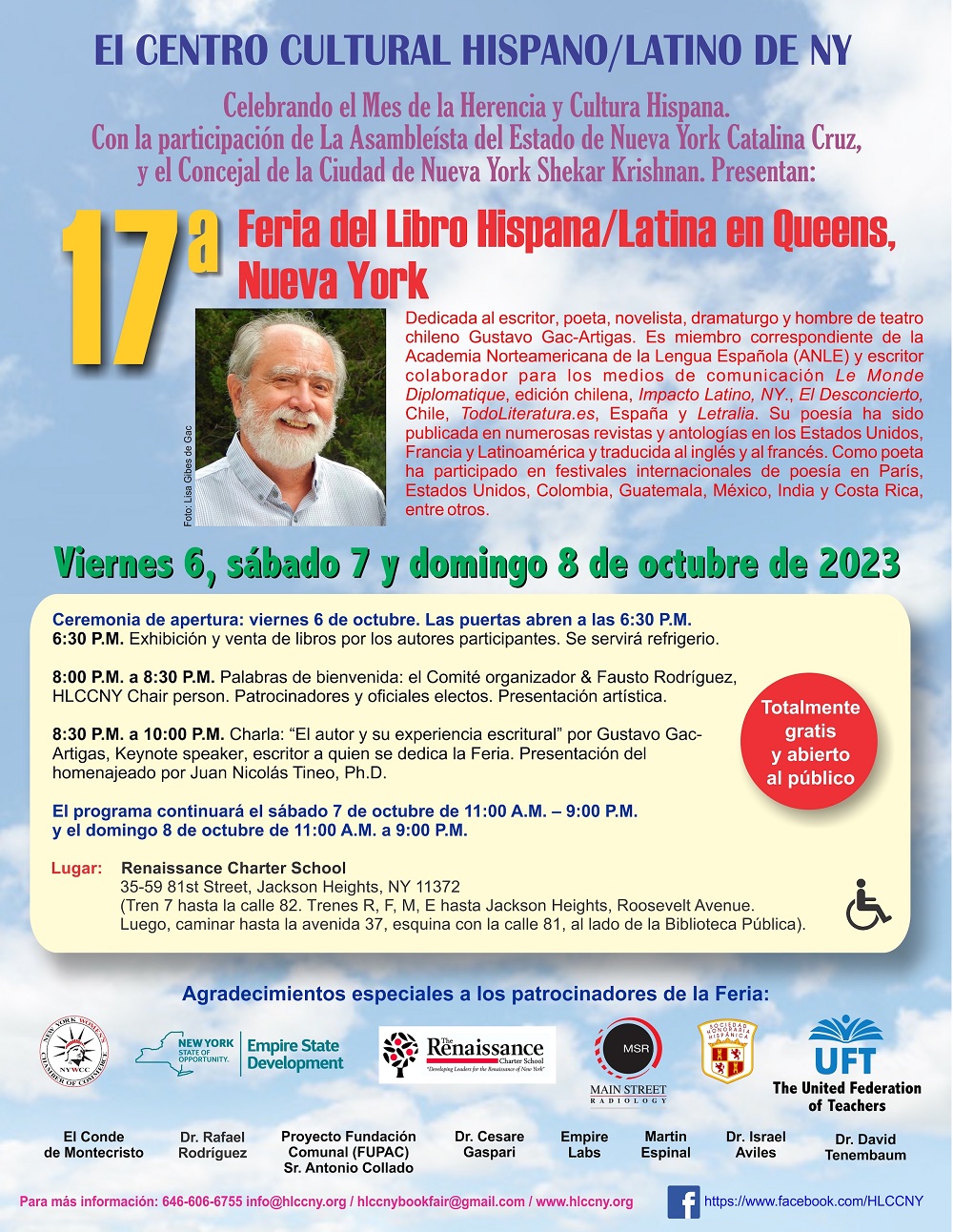 La 17a Feria del Libro Hispana Latina de Nueva York en Queens La 17a Feria del Libro Hispana/Latina de Nueva York en Queens