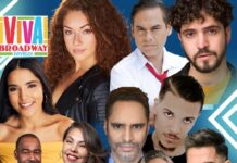La portada del evento, “¡Viva! Broadway Aquí y Allá”.