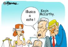 ¡ Busca a Joe Biden! caricatura