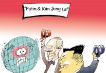 "Putin & Kim Jong Un" caricatura223