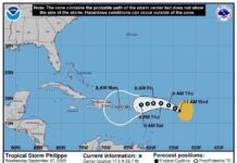 tormenta tropical Philippe