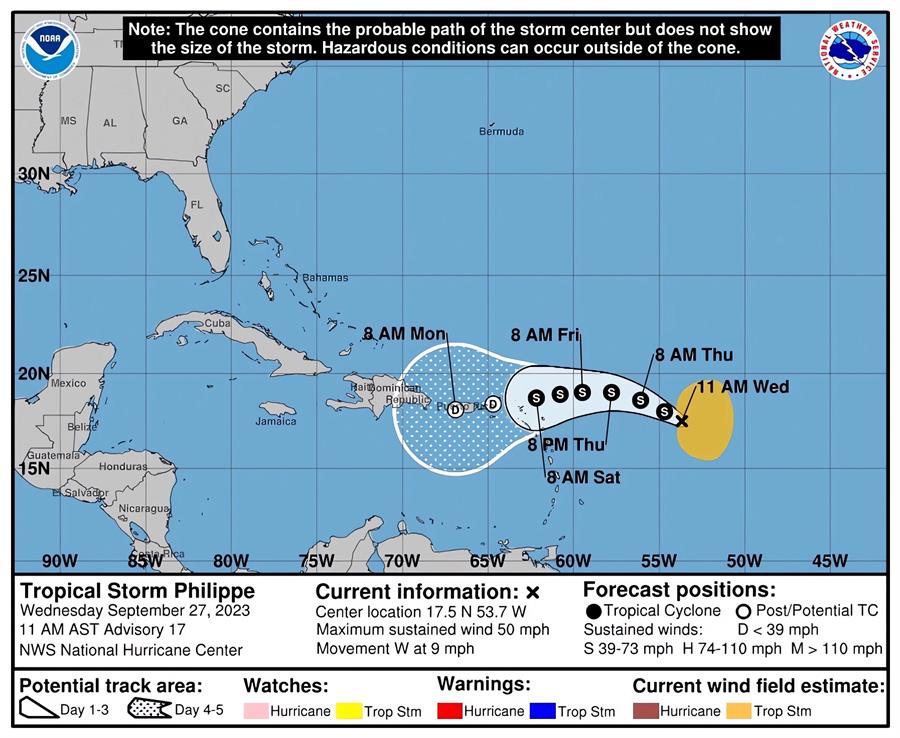 tormenta tropical Philippe tormenta tropical Philippe