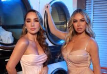 Chiquis (d) y su colega colombiana Paola Jara