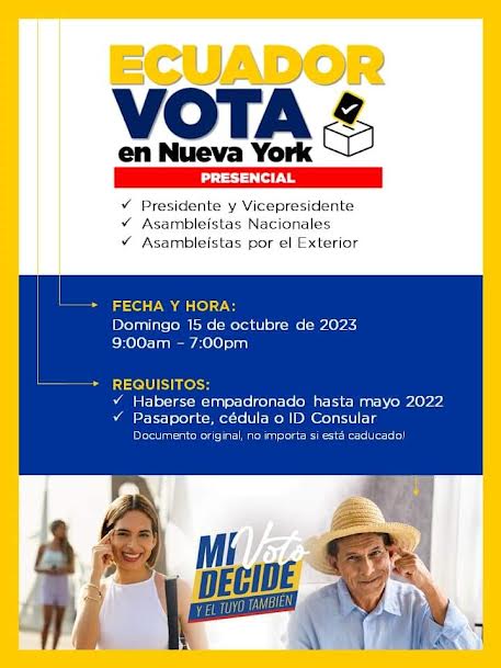 ELECCIONES ECUADOR 2 Ecuatorianos de Nueva York.