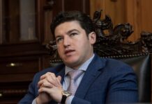 El gobernador del estado de Nuevo León, Samuel García
