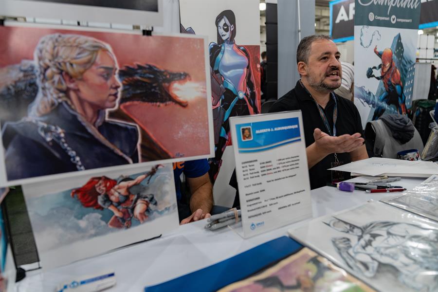 El ilustrador espa&ntilde;ol David Balde&oacute;n participa en el Comic Con 2023 (1)