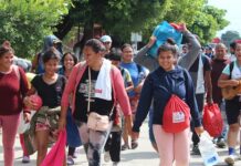 Migrantes protestan en la frontera sur de México en vísperas de la cumbre migratoria Migrantes
