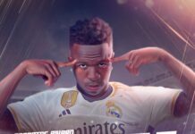 Vinicius; "Agradezco este premio, el fútbol es muy importante en mi país, Brasil, para la promoción social", dijo el jugador. Foto Real Madrid
