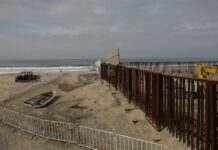 Ciento veinte grupos piden a Biden frenar construcción de muro fronterizo por violar leyes Vista hoy de los trabajos del muro fronterizo