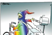 La muerte con el fentanillo caricaturas