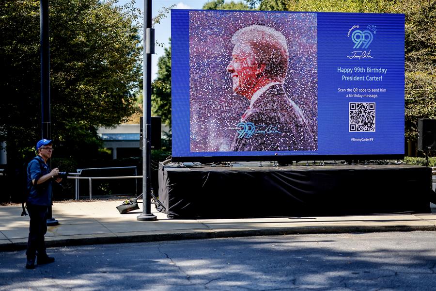 cumpleaños al expresidente Jimmy Carter