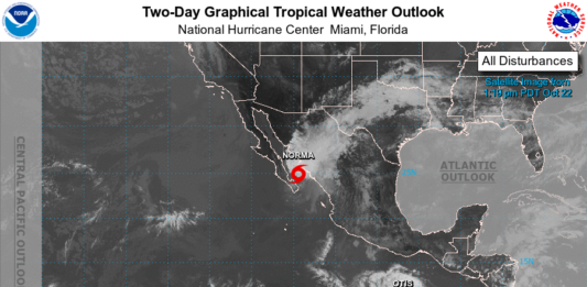tormenta tropical Otis