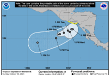 México reporta la formación de la tormenta tropical Pilar en el Pacífico tormenta tropical Pilar