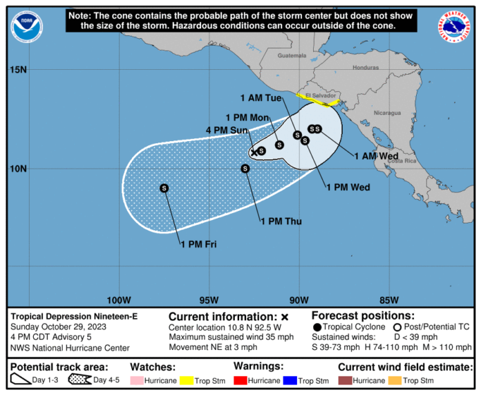 tormenta tropical Pilar