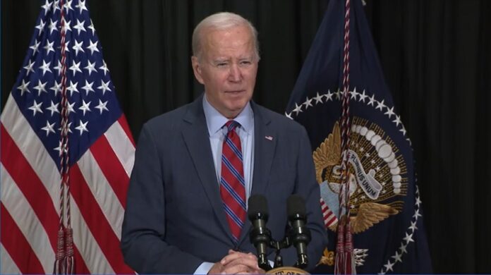 Biden en declaraciones públicas Biden;