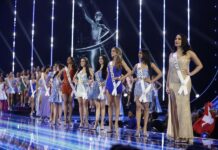 Candidatas hoy durante la ceremonia de coronación de la nueva Miss Universe 2023