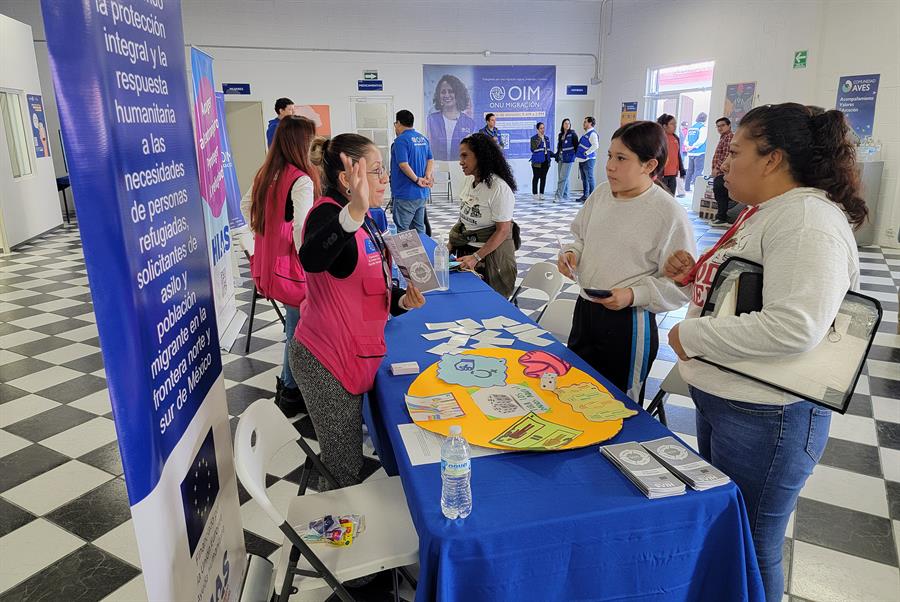Centro para migrantes de la ONU.