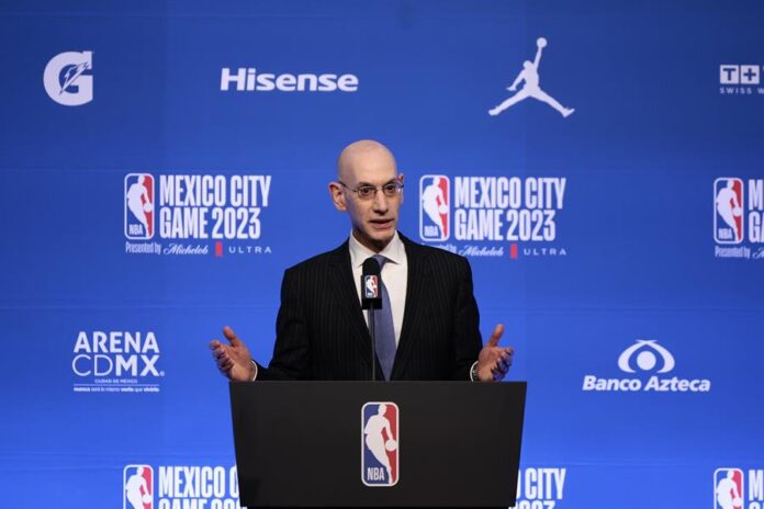 El comisionado de la NBA, Adam Silver, El comisionado de la NBA, Adam Silver,