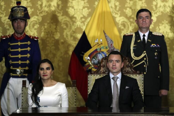 El presidente de Ecuador, Daniel Noboa