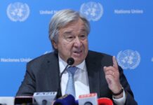Secretario general de la ONU, António Guterres.