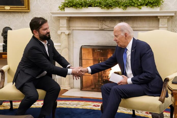Joe Biden y Gabriel Boric